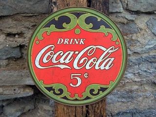   Cent Sign Vintage Antique Style Coke Ad Retro Garage Wall Decor Gift