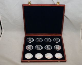 American Mint Declaration of Independence Signers Coin Set Silver 