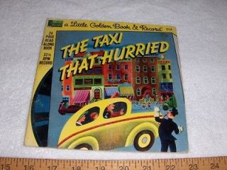little golden book record 214 the taxi that hurried time