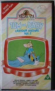 VHS PAL/UK VIDEO TOM & JERRY VOL. 2 FEATURING 8 OF THEIR BEST CARTOON 