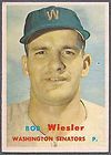 1957 Topps Baseball #126   Bob Wiesler   Washington Senators