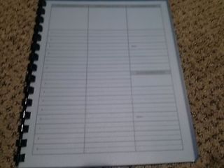 2013 weekly day planner custon made with section for note   #   Fast 