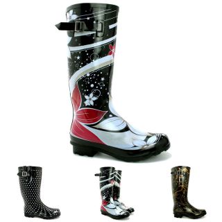 new womens ladies festival wellies wellingtons flat snow rain boots