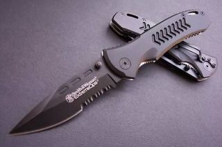 Smith & Wesson Saber clip Folding Pocket Knife Outdoor Camping Hunting 