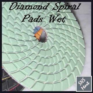   Wet Diamond Polishing Pads Set for Granite Concrete Floor Wet Grinder