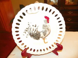American Atelier Rooster No. 5644, Decorative Plate, Brand New