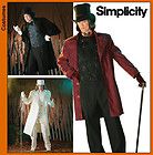 Mens Willie Wonka Scrooge PHANTOM TOP HAT Costume XS  XL simplicity 