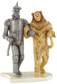 Lenox In Search Of Wizard Of Oz Tin Man & Cowardly Lion Figurine 