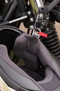 UNIVERSAL MOTORCYCLE CYCLE CRUSIER ATV HELMET LOCK CABLE CLOTHING 