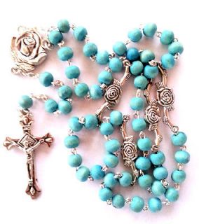 necklace rosary wood catholic Wooden Chain Cross Bracelet Beads Beaads 