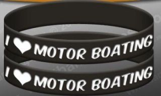 LOVE MOTOR BOATING WRISTBAND   Lot of 3 heart boobies promise rubber 