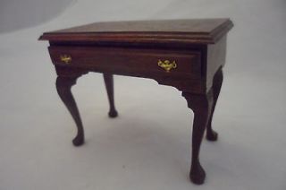 Vtg Queen Anne Table Dollhouse House of Miniatures Writing Desk 40038 