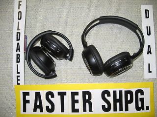 NISSAN NX 2 Pr DUAL Chnl. Wireless IR DVD Car Headphones 