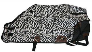   Medium Weight Winter Horse Stable Show Blanket Rug 300g Zebra Print 76