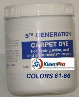 20 oz Carpet Dye 5th Generation cleaning dyers pick your color 61 66