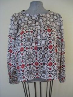 Odd Molly 486 Suggesting Otherwise Printed Silk Blouse Top 1