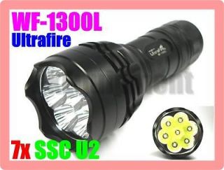 ultrafire wf 1300l 7x ssc u2 1300 led hid flashlight
