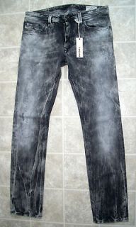 diesel designer mens jeans size 33x32 thanaz new grey+