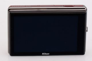 Nikon Coolpix S70 Red 12 1 Megapixel 5X Wide Zoom Digital 720P HD 