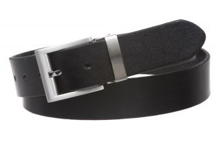 Mens 1 1 4 33mm Nickel Free Cut to Fit Clamp on Cowhide Plain 