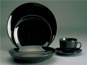 Ten Strawberry Street Black Cups and Saucers 2270