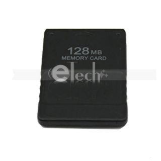 128mb memory card for ps2 black