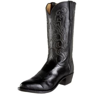 Mens 1883 by Lucchese Western Boots N1613 J 4 Black Cordova Calf 