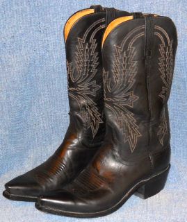1883 Lucchese Leather Classic Western Boot Size 8 5 D