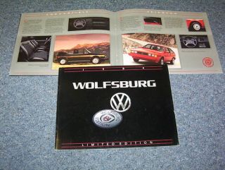 1984 VW Wolfsburg Rabbit Scirocco Vanagon etc Brochure