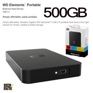 WD Elements Portable External 2 5 Hard Drives USB 2 0 500GB