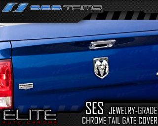 2009 2013 Dodge Ram SES Chrome Tailgate Handle Cover Trim (no keyhole 