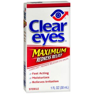 Clear Eyes Maximum Redness Relief Eye Drops 30ml Fresh