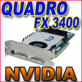    Quadro FX3400 Video Card PCI E Dual DVI Display 256MB R8961 N4083