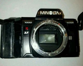 Minolta Maxxum 7000 35mm SLR Film Camera with MX af 24mm lens