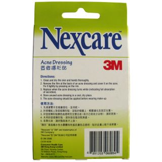 3M Nexcare Acne Dressing Circle 36 pcs with 30 Oil Remover Film