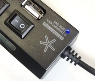 High Speed USB 2.0 / 4 Port Hub mit Unterstützung für Festplatten 