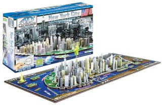 4D Cityscape New York City Skyline Time Puzzle 700 Pcs
