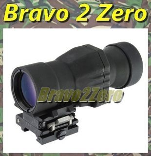 4X Magnifier Scope QD Flip to Side Mount for Aimpoint EOTech Sights 