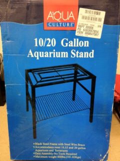 features of 10 20 gallon aquarium stand black steel frame with steel 