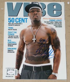 50 Cent RARE Autographed Signed Magazine with COA JSA Proof