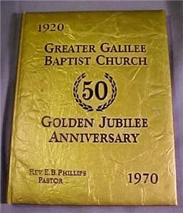 Greater Galilee Baptist Church Milwaukee Book 50 Years