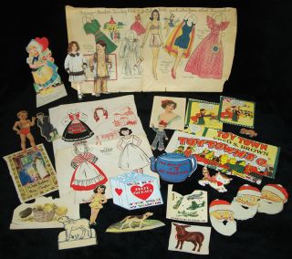 antique paper dolls in Dolls & Bears