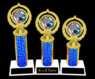   1st 2nd 3rd PLACE FANTASY STOCK CAR TROPHY AUTO GO KART AWARDS