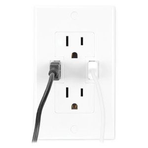 Duplex Wall Outlet Receptacle w Two Integrated USB Power Charging 
