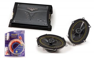 Kicker Car Audio Speaker Package System with DS680 Coaxial Set ZX 