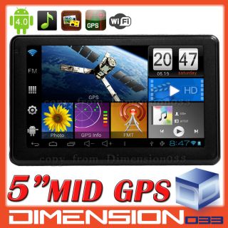 GPS Navigation 512MB 1GHz WiFi Ultra Slim HD Android 4 0 Tablet 
