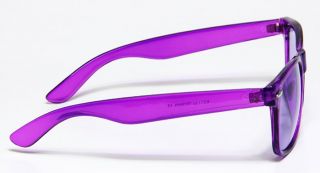   Square Retro Purple Medium Frame Purple Lens Classic Style Sunglasses