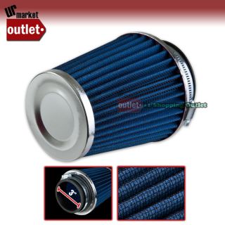 Blue Round Tapered Cone Closed Top Cool Air Filter for Shortram 