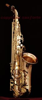YANAGISAWA A992 A 992 BRONZE ENGRAVED, CLEAR LACQUERED ALTO SAXOPHONE 