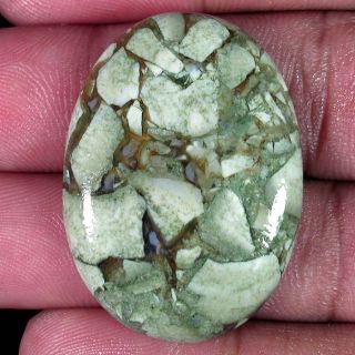 40.00Cts. SUPREME 100% NATURAL UNHEATED RHYOLITE OVAL CABOCHON 